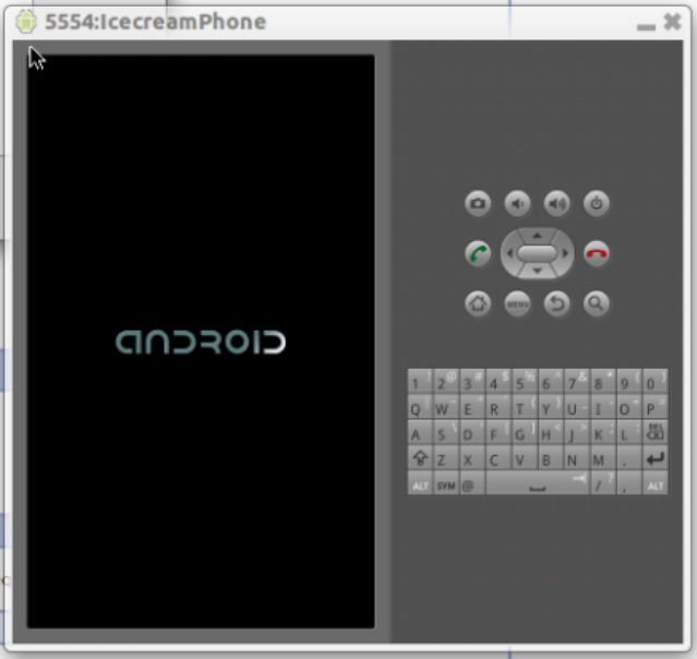 Android 4.0.3 running
